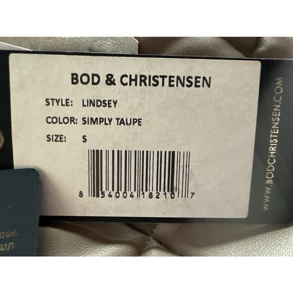 Bod & Christensen Women's Leather Puffer Jacket Quilted Size Small New with Tag - Picture 8 of 9